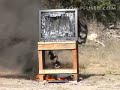 Airsoft Minigun vs TV!