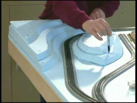 how to paint ho scale mountains