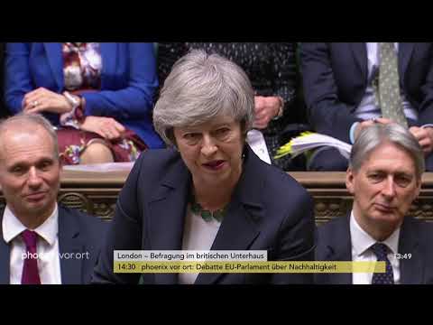 Befragung von Premierministerin Theresa May im britischen Unterhaus am 13.02.19