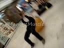 Swiss Ball, Exercise Ball and Kettlebell Demonstration at Brent Cross Shopping Centre London UK with Jiten from ManageMuscle