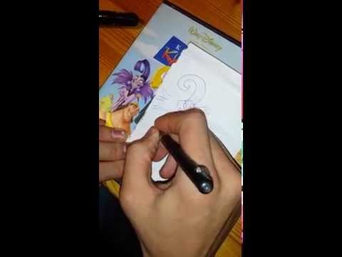 how to draw yzma step by step