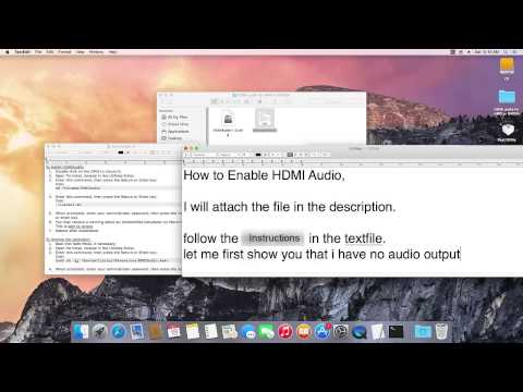 how to enable hdmi sound