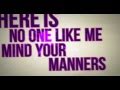Chiddy Bang - Mind Your Manners [LYRIC VIDEO]