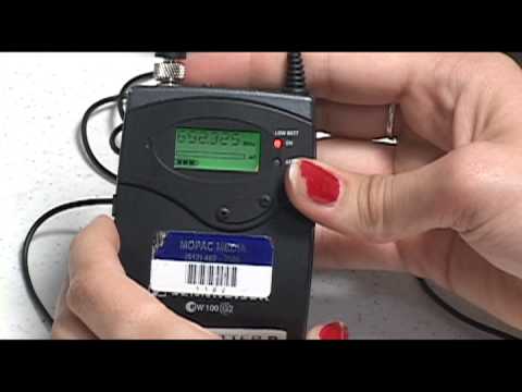 how to adjust gain on sennheiser ew100