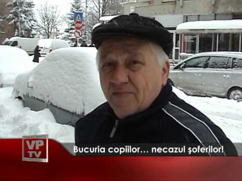 Bucuria copiilor… necazul şoferilor!