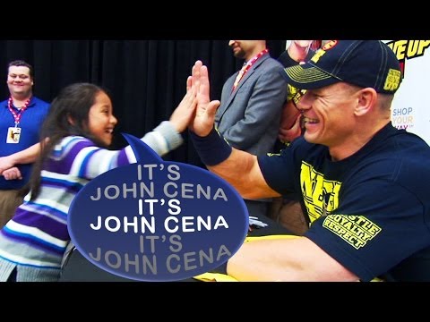 World's cutest John Cena fan suffers the world's cutest freak out