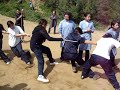 tirando la cuerda 7º contra 8º (mujeres)