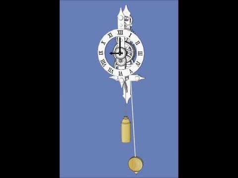 Brian Law - This model is built using SketchUp and SketchyPhysics and is based on the original design by Brian Law, www.woodenclocks.co.uk.