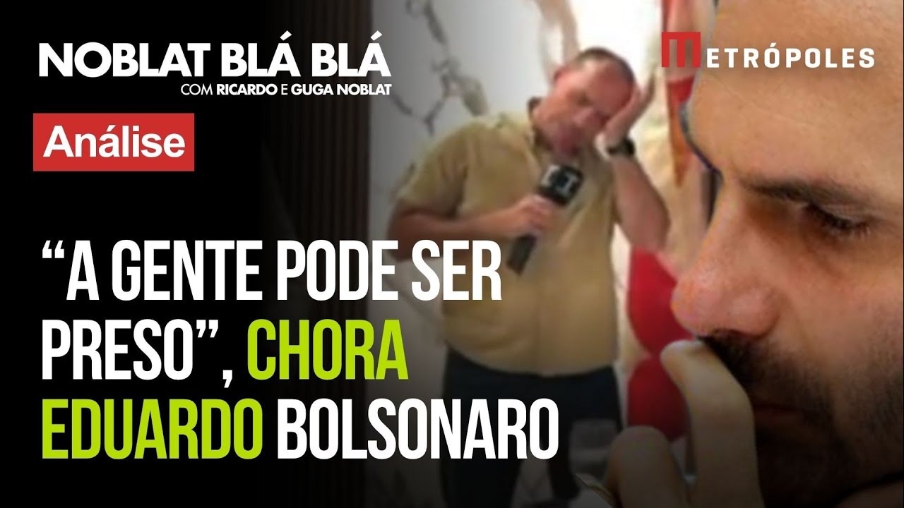 Eduardo Bolsonaro chora em inauguração de canal nos EUA ao citar prisão, Brasil e falsa perseguição