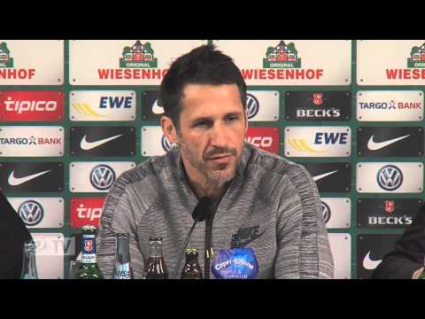 Pressekonferenz: Thomas Eichin bekam Puck gegen den Kopf   I SV Werder Bremen