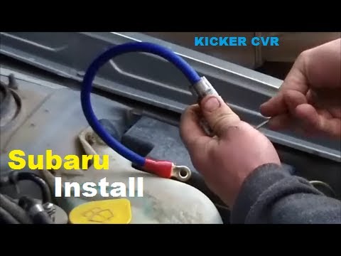 “2001 Subaru Forester” Install, “Kicker cvr’s”