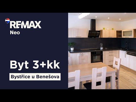 Video Prodej bytu 3+kk, 64,36 m² + lodžie 7,2 m², Bystřice u Benešova