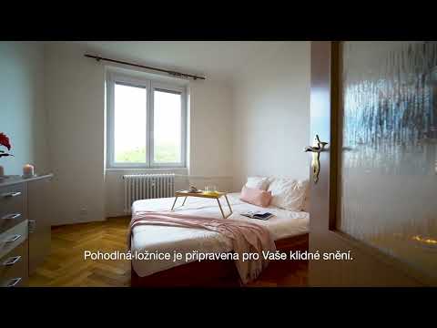 Video Pronájem slunného bytu 2+1, 55 m2 se sklepem, ul. Průběžná, Praha - Strašnice