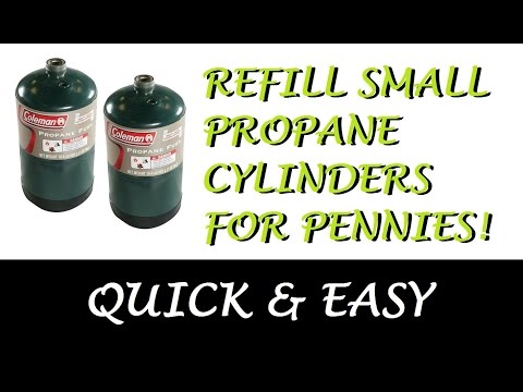 how to fill small propane bottles