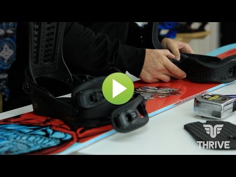 how to fit snowboard bindings