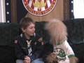 Buttons, the radical Boy Scout, in Cub Scout Promise #1