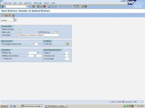 how to define tax code in sap mm