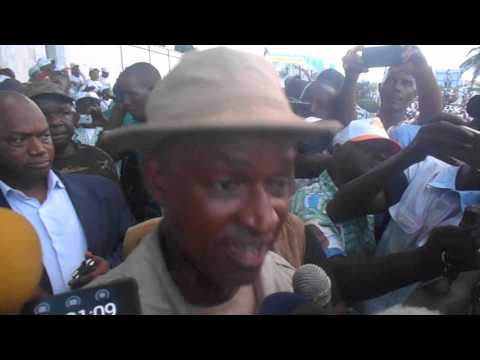 Cellou Dalein Diallo, après son meeting au palais du peuple 