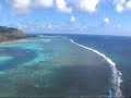 Helicopter flight around Moorea island in  French Polynesia