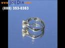 14K White Gold Diamond Solitaire Ring - JD108