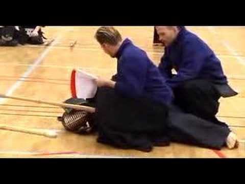 tsuki - How to vanquish your opponent by the use of a powerful scrotum tsukii... Video from the Northern Swedish Kendo Championships. Stefan Sandström, Umeå Kendo (o...