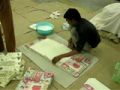Paper bag assembly  in craft industry