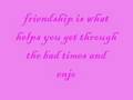 Friendship & Love