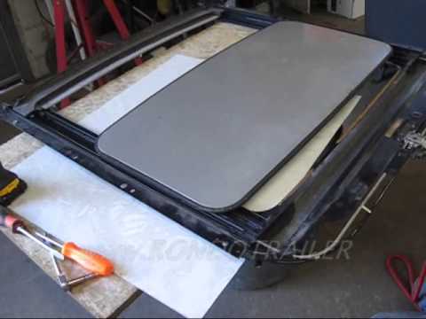 Jaguar sunroof out of car operating