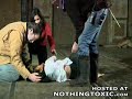 lion attacks women