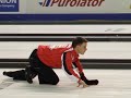Gushue final shot during HotsShots final