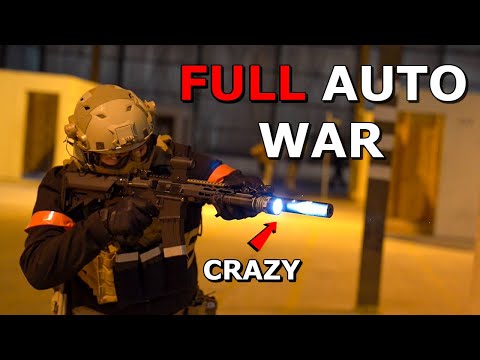 CRAZY FULL AUTO Airsoft War at LARGEST CQB Field in the WORLD!