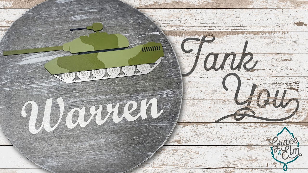 Tank Nursery Sign Creation