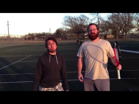 Gavin - Gavin and Jack play a nice friendly game of Tennis in Austin. Oh and the loser has to lick Gus' diseased leg... LETS PLAY!