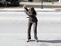 Tara swings club in heels #1