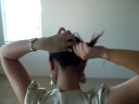 Hair Bun with Pearl Heart Hair Clip