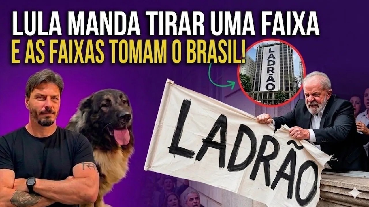 HAHAHA LULA TENTA CENSURAR UMA FAIXA E AS JANELAS DO BRASIL FICAM CHEIAS DE FAIXAS!