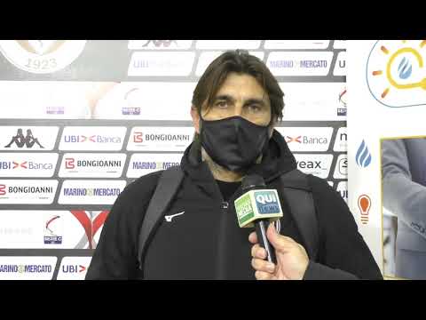 Mister Viali al termine di Arezzo-Cesena 0-2