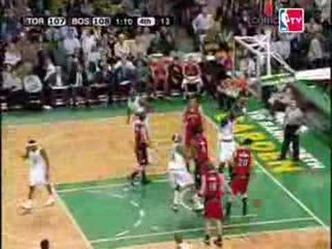 Toronto Raptors Jose Calderon beats Boston Celtics Big Three