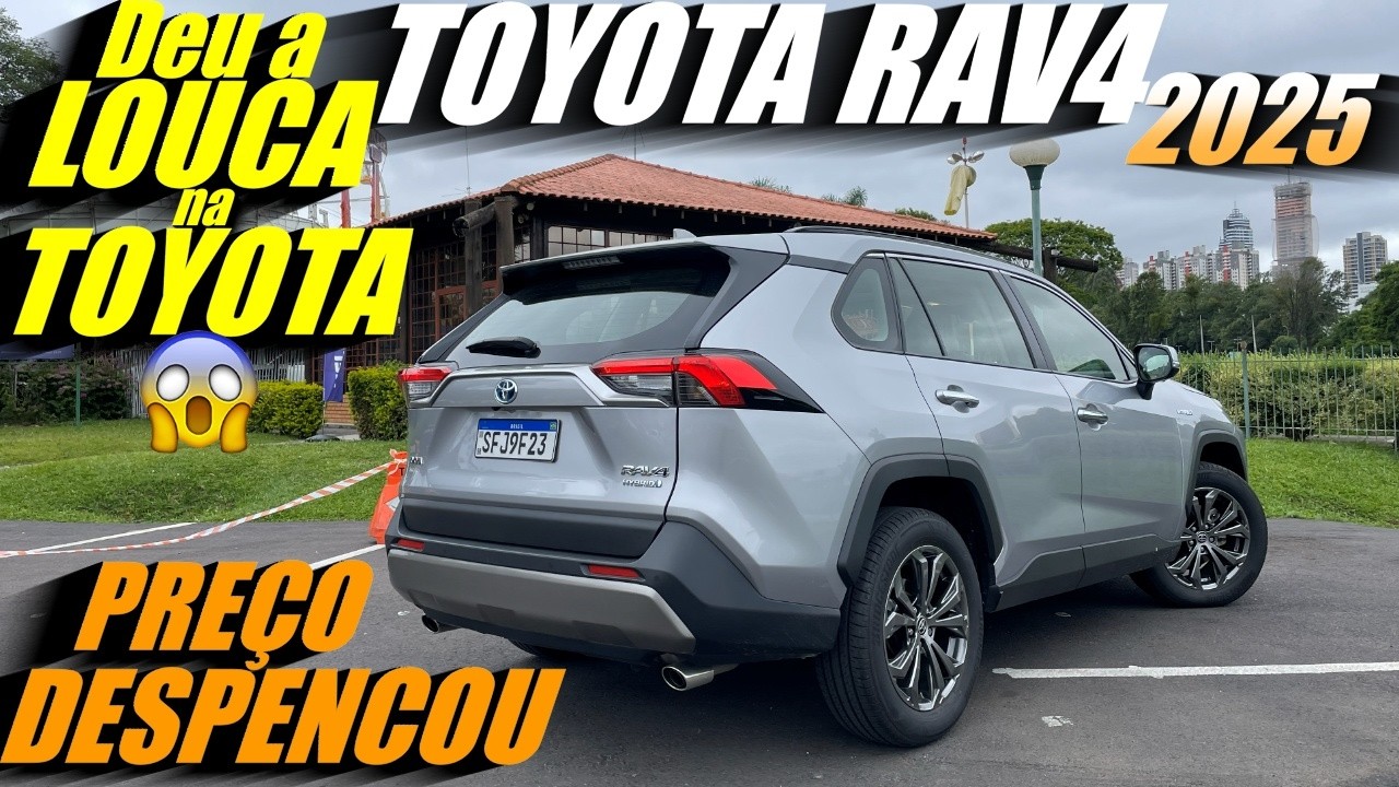 Toyota RAV4 2025 PREÇO DESPENCOU! R$ 50 mil reais de desconto, taxa 0. Será que agora vale a pena?