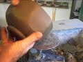 SIMON LEACH - faceting another bowl ! SIMON LEACH - faceting another bowl !