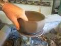 SIMON LEACH - faceting another bowl !
