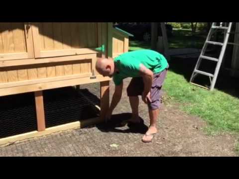Chicken coop predator apron