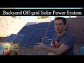 backyard solar power system update 10kwh battery 4 inverters 810w solar
array
