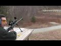 Shooting .50 BMG Barrett rifle