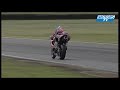Crash during the Triumph Triple Challenge round at Caldwell Park. More videos on www.motorstv.com.