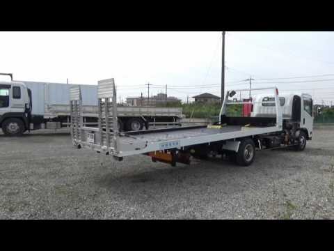 セーフティーローダー 3．7トン積み 花見台自動車製 車両運搬車