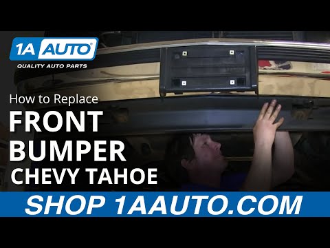 How To Install Replace Bent Rusted Fron Bumper 1989-99 Chevy GMC Pickup K1500