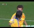 Goal for Romania - Adrian Mutu 55' (0-1)  Italy - Romania 1-1  