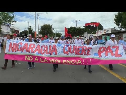 Nicaragua: Kundgebungen fr und gegen Prsident Orteg ...