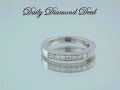 14K White Gold 0.35CT Round Diamond Wedding/Anniversary Ring www.DailyDiamondDeal.com